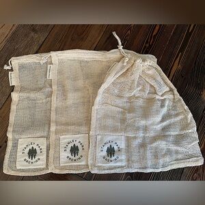 🆕 STANLEY PARK BREWING • reusable mesh fruit vegetable tote bags sustainable